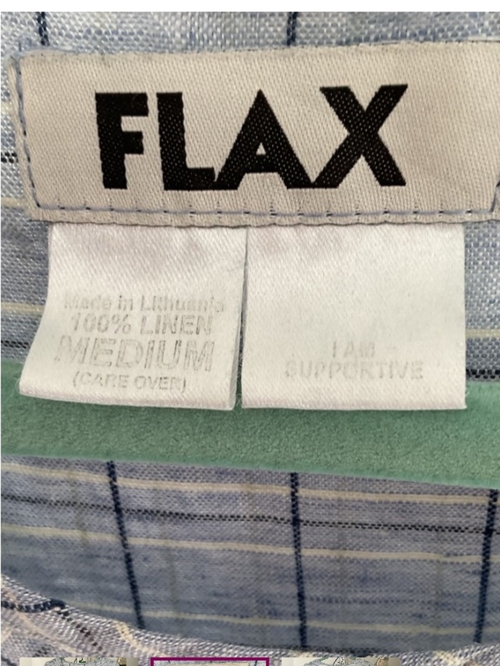 FLAX LINEN tunic, size medium. P2P is 24.5”. 30” long. Very roomy. - Picture 10 of 10